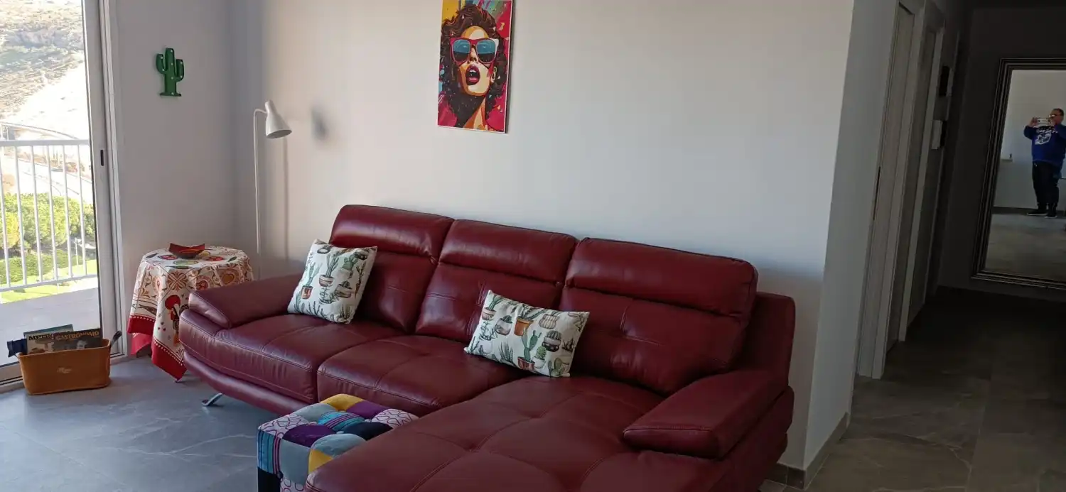 Wohnzimmer von Wohnung zur Miete in Alicante / Alacant mit Klimaanlage, Heizung und Terrasse