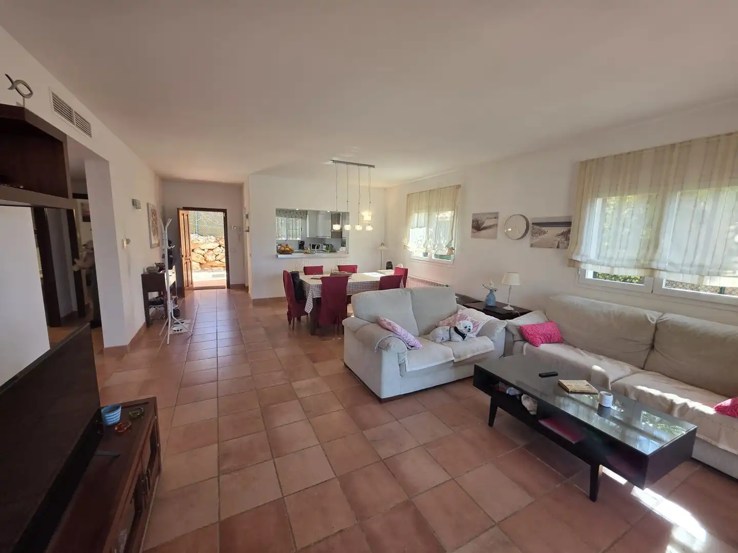 Sala de estar de Finca rústica en venta en Campos con Aire acondicionado, Calefacción y Piscina