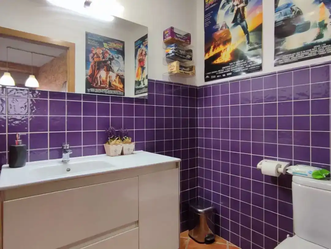 Badezimmer von Wohnung zum Verkauf in Tavernes de la Valldigna mit Klimaanlage und Balkon