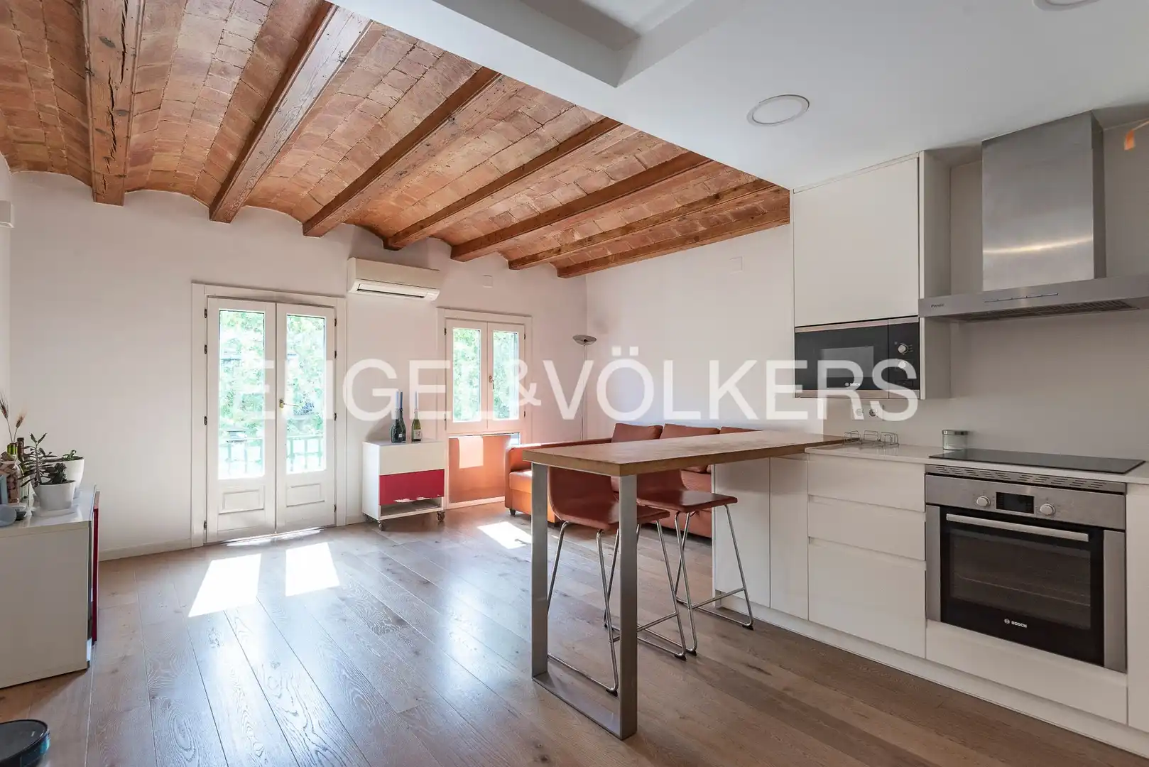 Kitchen of Attic for sale in Barcelona  with Air Conditioner, Heating and Furnished