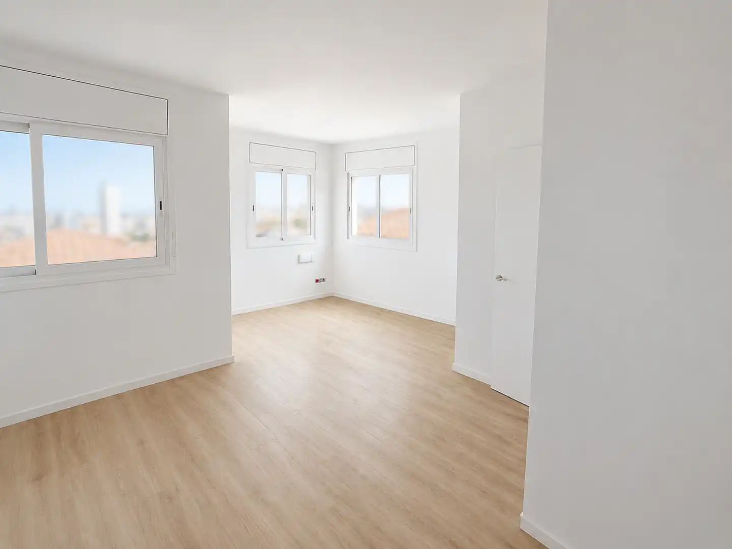 Bedroom of Detached homes for sale in Santa Coloma de Gramenet  with Air Conditioner, Heating and Parquet flooring