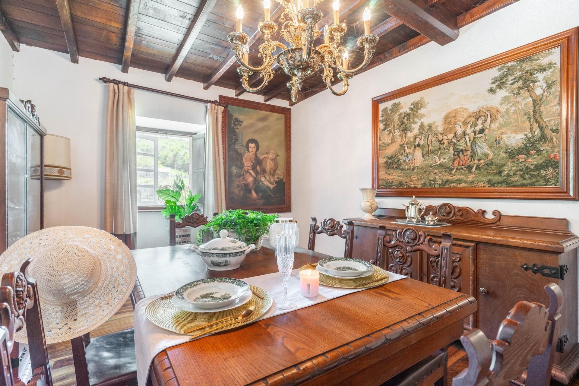 Dining room of Single-family semi-detached for sale in Boal  with Heating, Private garden and Storage room