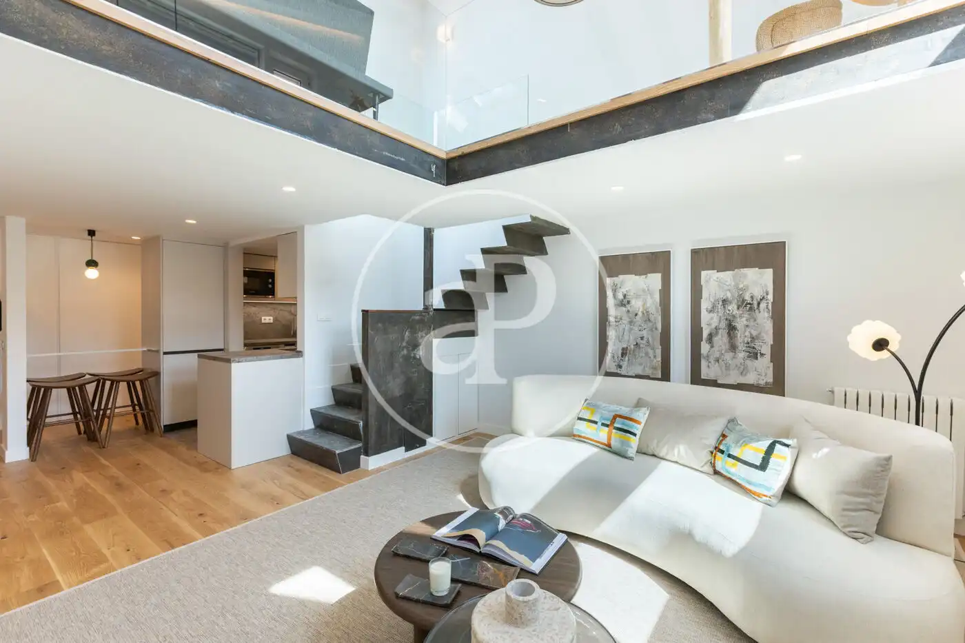 Living room of Duplexes for sale in Madrid  with Air Conditioner, Heating and Terrace