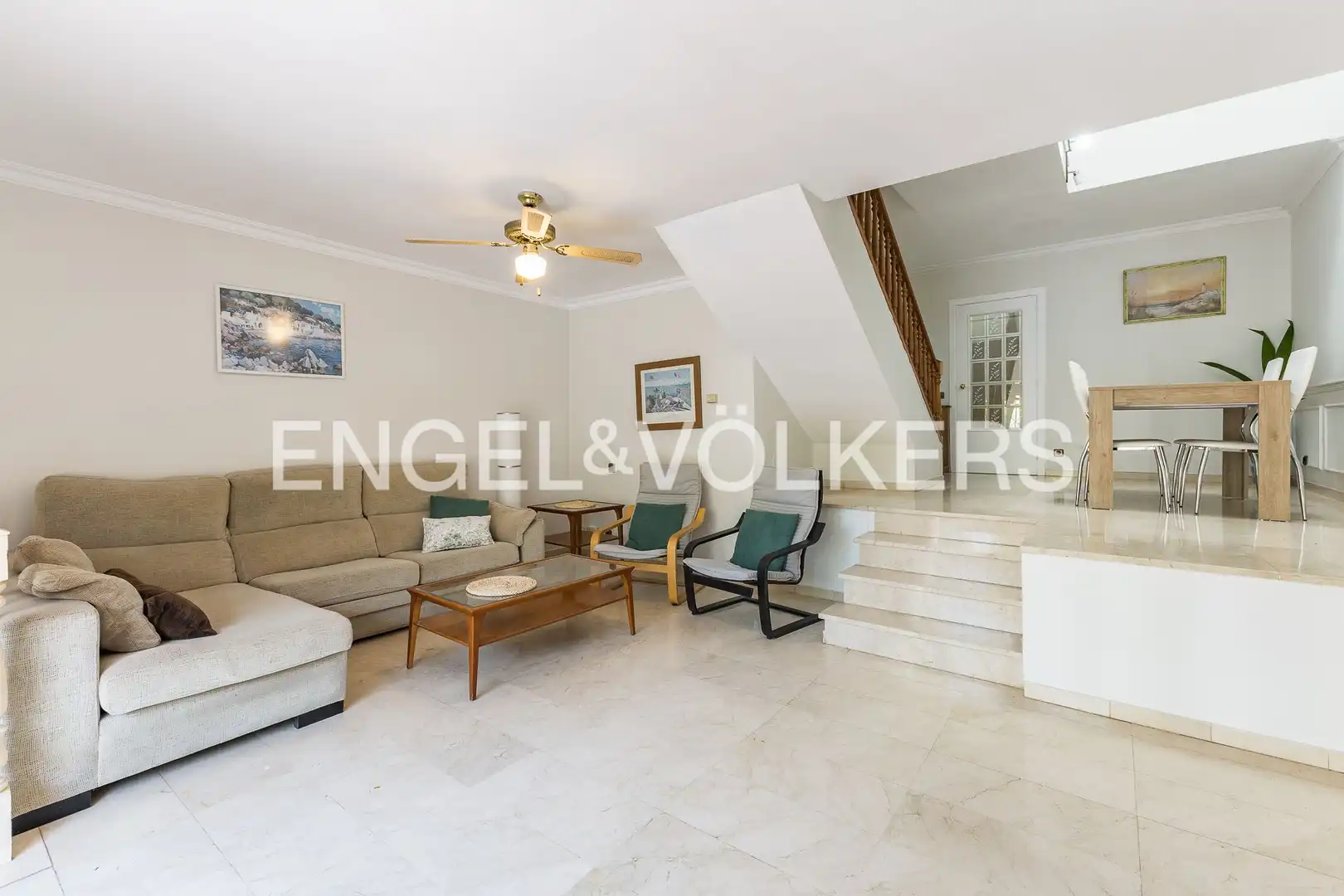 Living room of Houses for rent in Castelldefels  with Air Conditioner, Heating and Private garden