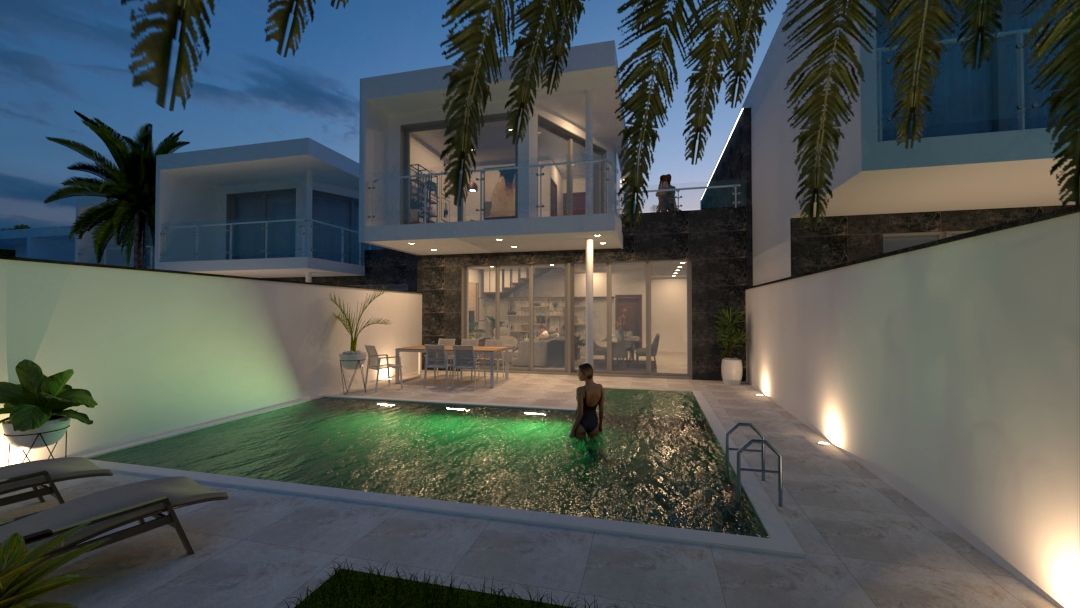 Swimming pool of Single-family semi-detached for sale in La Oliva  with Private garden, Terrace and Swimming Pool