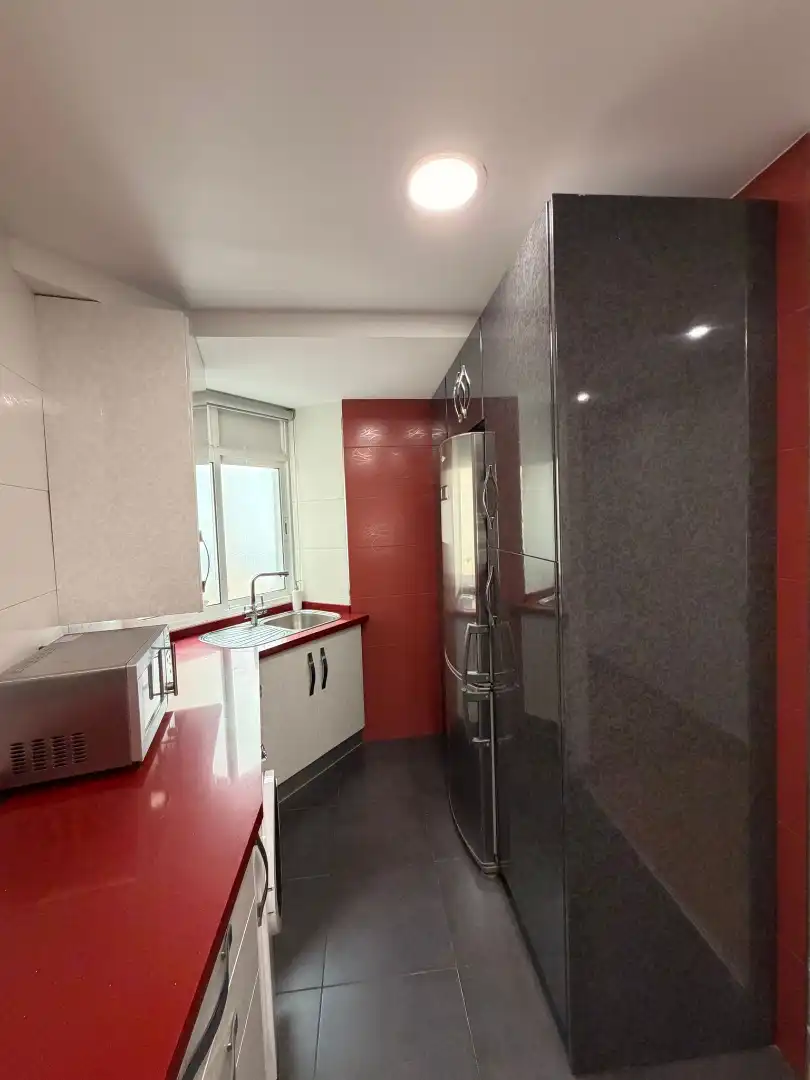 Cuina de Pis de lloguer en Elche / Elx amb Aire condicionat, Parquet i Moblat