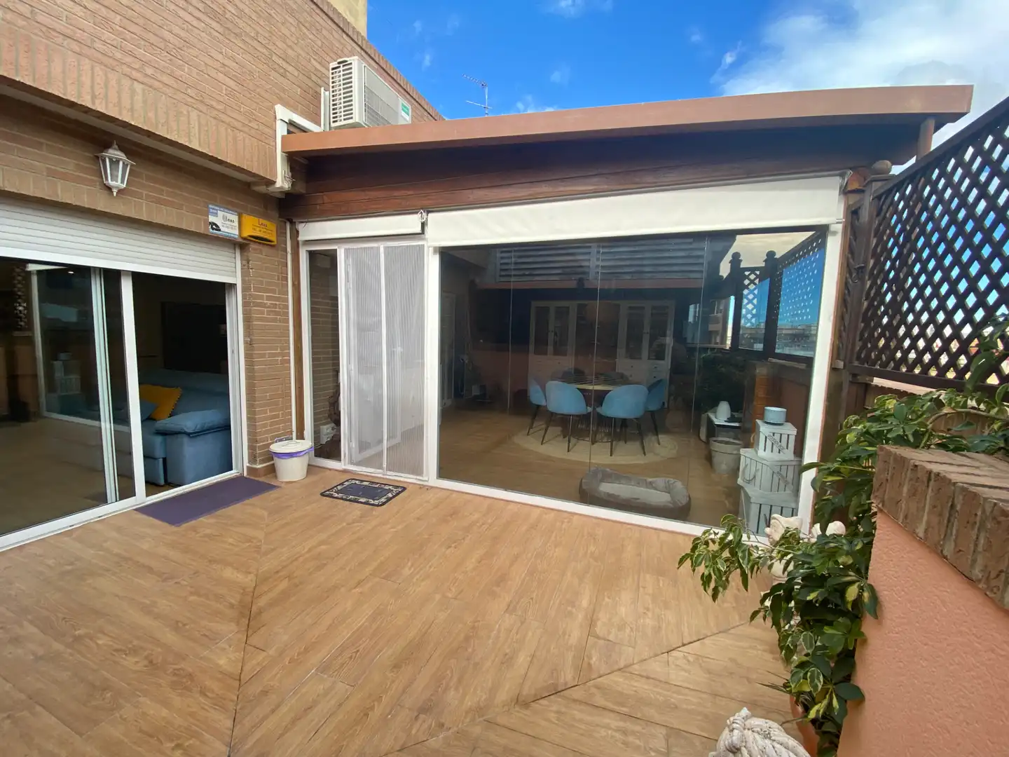 Terrasse von Dachboden zum Verkauf in Valencia mit Klimaanlage, Heizung und Parkett
