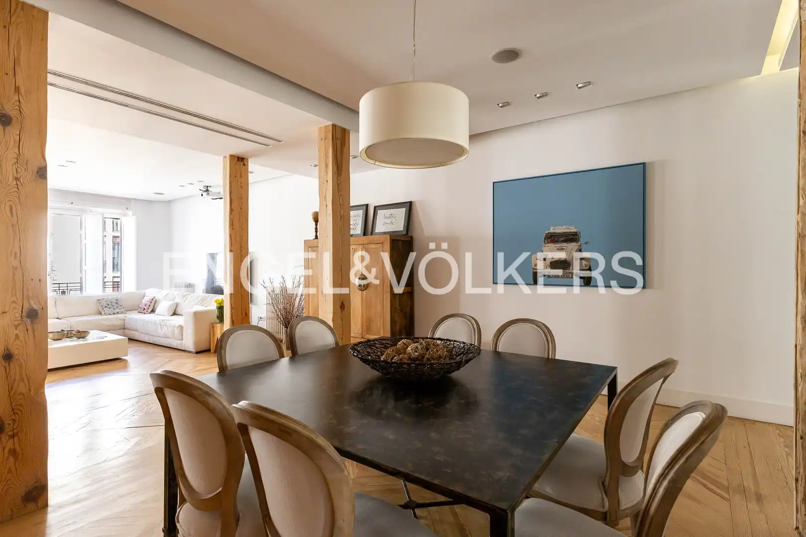 Comedor de Piso de alquiler en Madrid con Aire acondicionado, Calefacción y Parquet