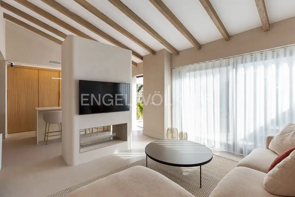 Sala de estar de Ático de alquiler en Valencia con Aire acondicionado, Calefacción y Terraza