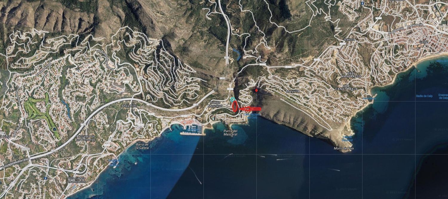 Exterior view of Industrial land for sale in Altea
