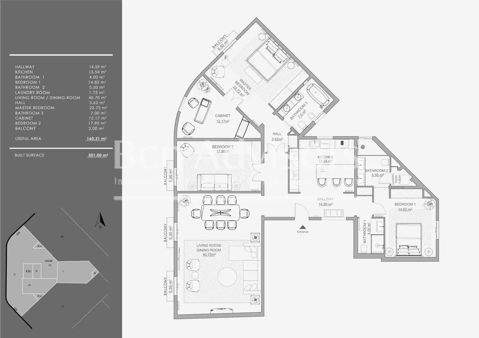 Appartamento con terrazza in vendita a Carrer del Consell de Cent, imagen 27