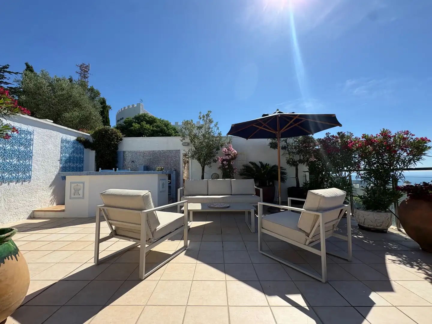 Terrassa de Casa o xalet en venda en Roses amb Aire condicionat, Calefacció i Jardí privat
