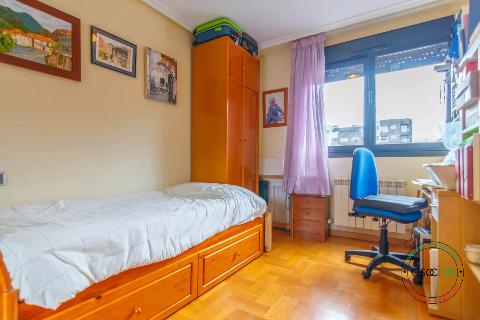 Bedroom of Flat for sale in Siero  with Heating, Terrace and Storage room