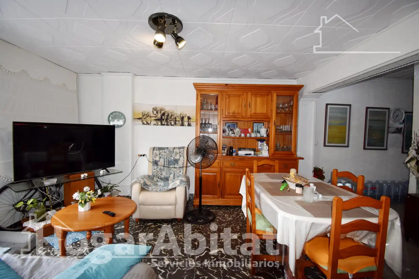 Sala de estar de Piso en venta en Almoines con Aire acondicionado