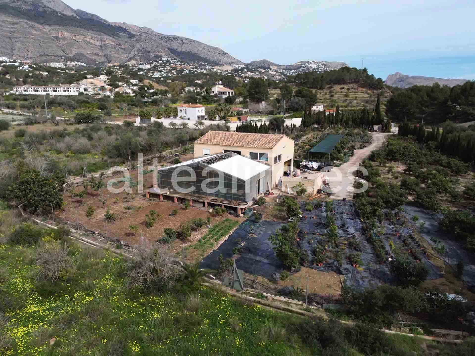 Exterior view of Country house for sale in Altea  with Private garden