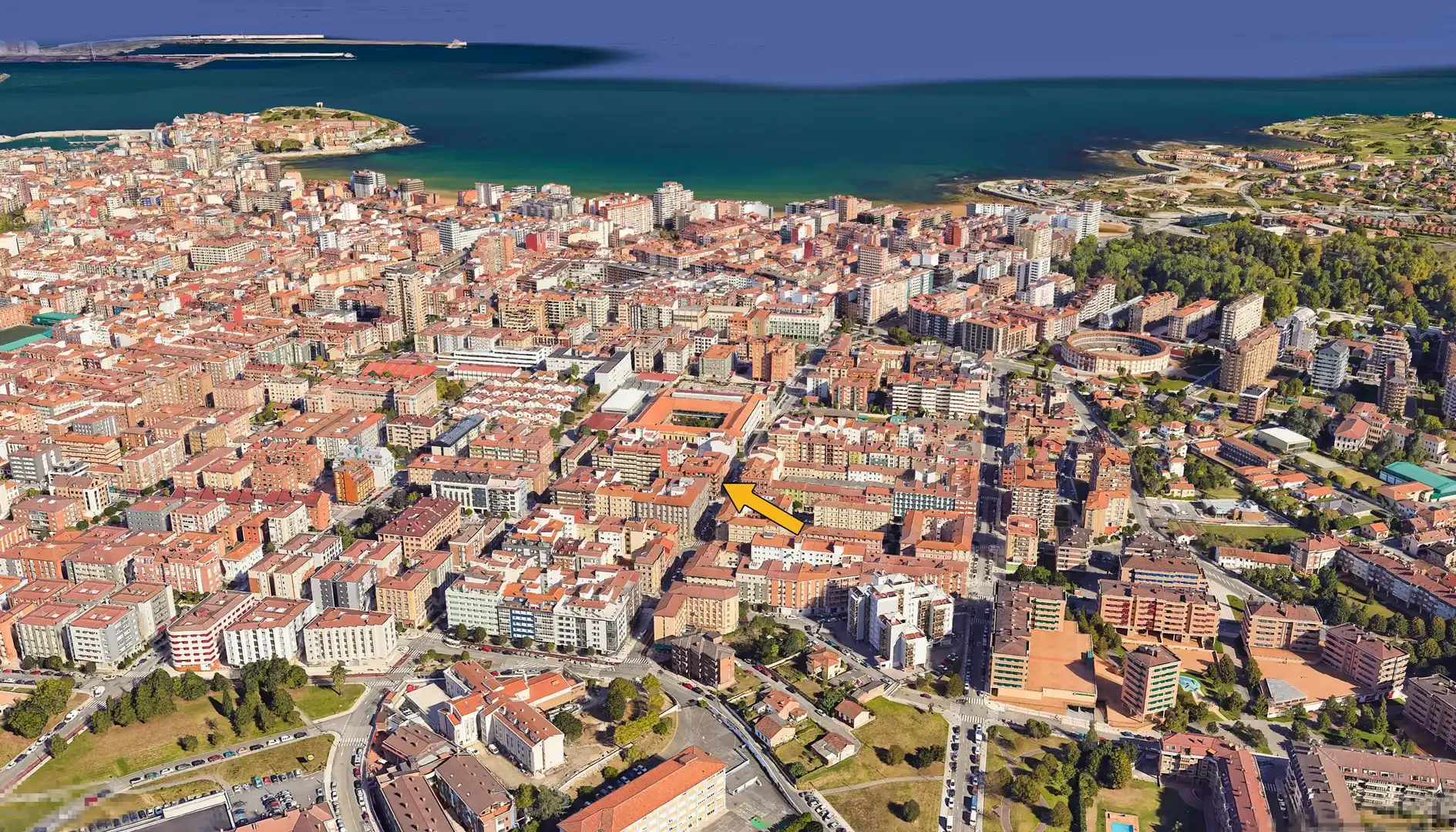 Vista exterior de Piso en venta en Gijón  con Calefacción