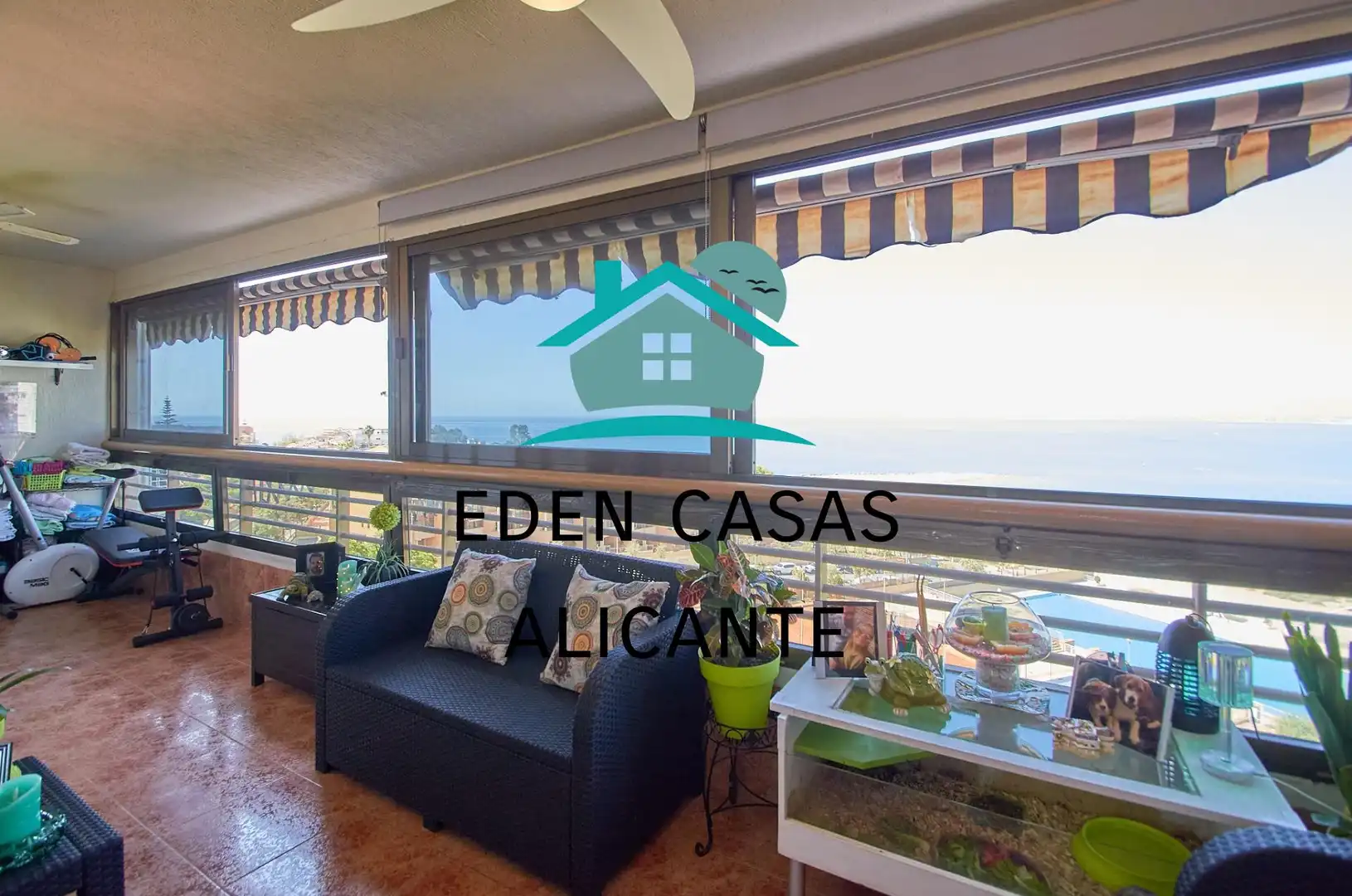 Terrasse von Wohnungen zum Verkauf in Alicante / Alacant mit Klimaanlage, Heizung und Privatgarten