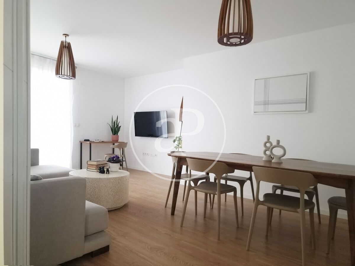 Living room of Flat to rent in  Valencia Capital  with Air Conditioner, Heating and Terrace