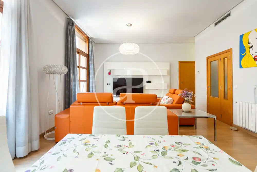 Wohnzimmer von Wohnung zur Miete in Valencia mit Klimaanlage, Heizung und Möbliert