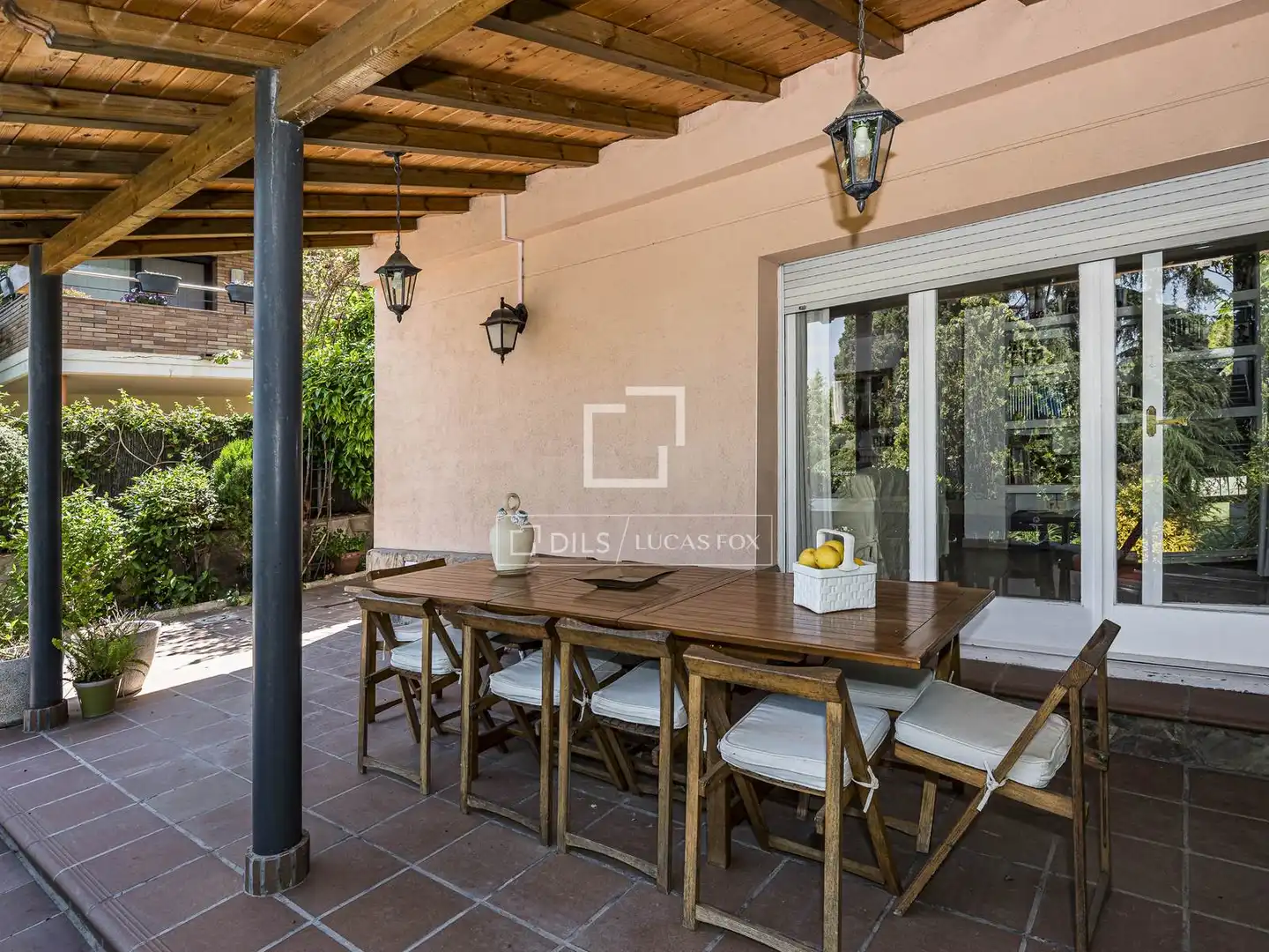 Terrassa de Casa o xalet en venda en Sant Cugat del Vallès amb Aire condicionat, Calefacció i Jardí privat