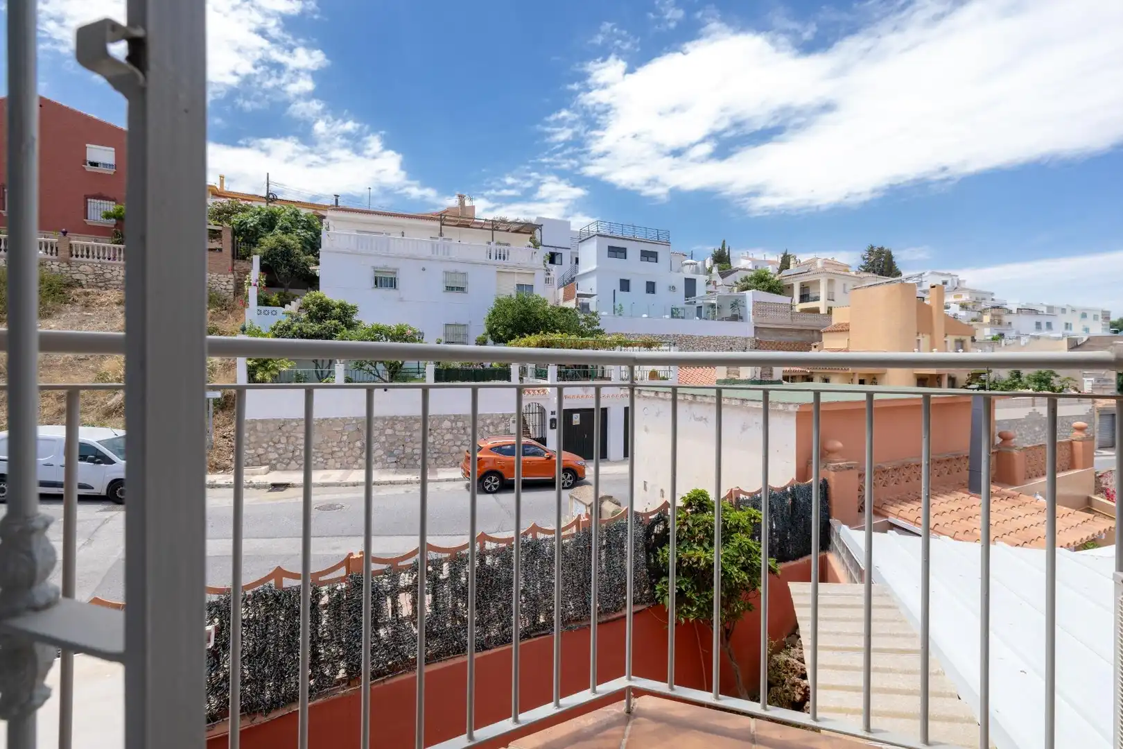 Vista exterior de Casa adosada en venta en Málaga con Terraza