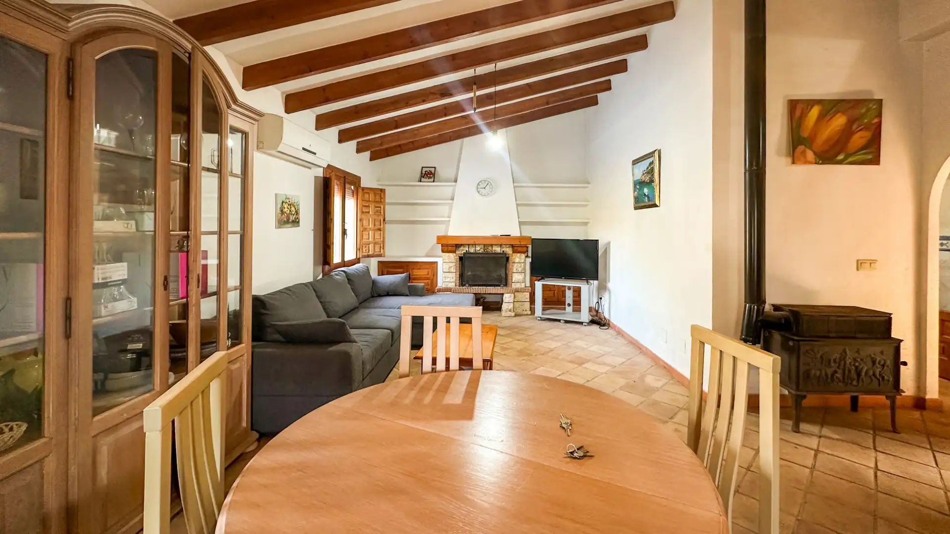 Living room of Houses for sale in Orihuela  with Air Conditioner, Swimming Pool and Furnished