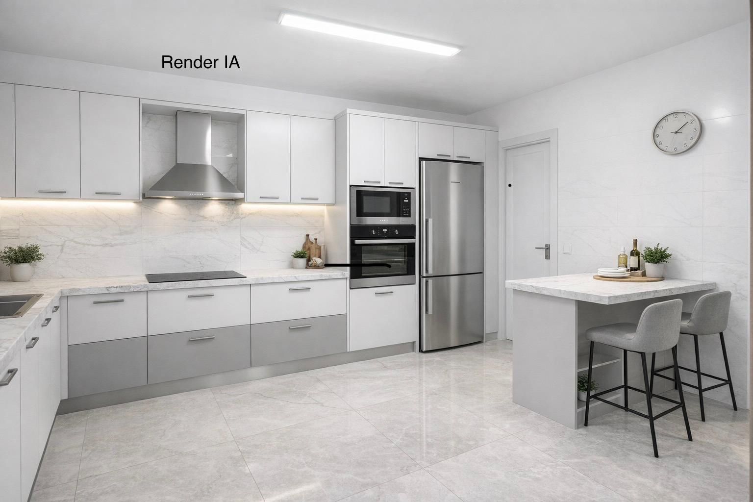 Kitchen of Single-family semi-detached for sale in El Masnou  with Private garden, Terrace and Balcony