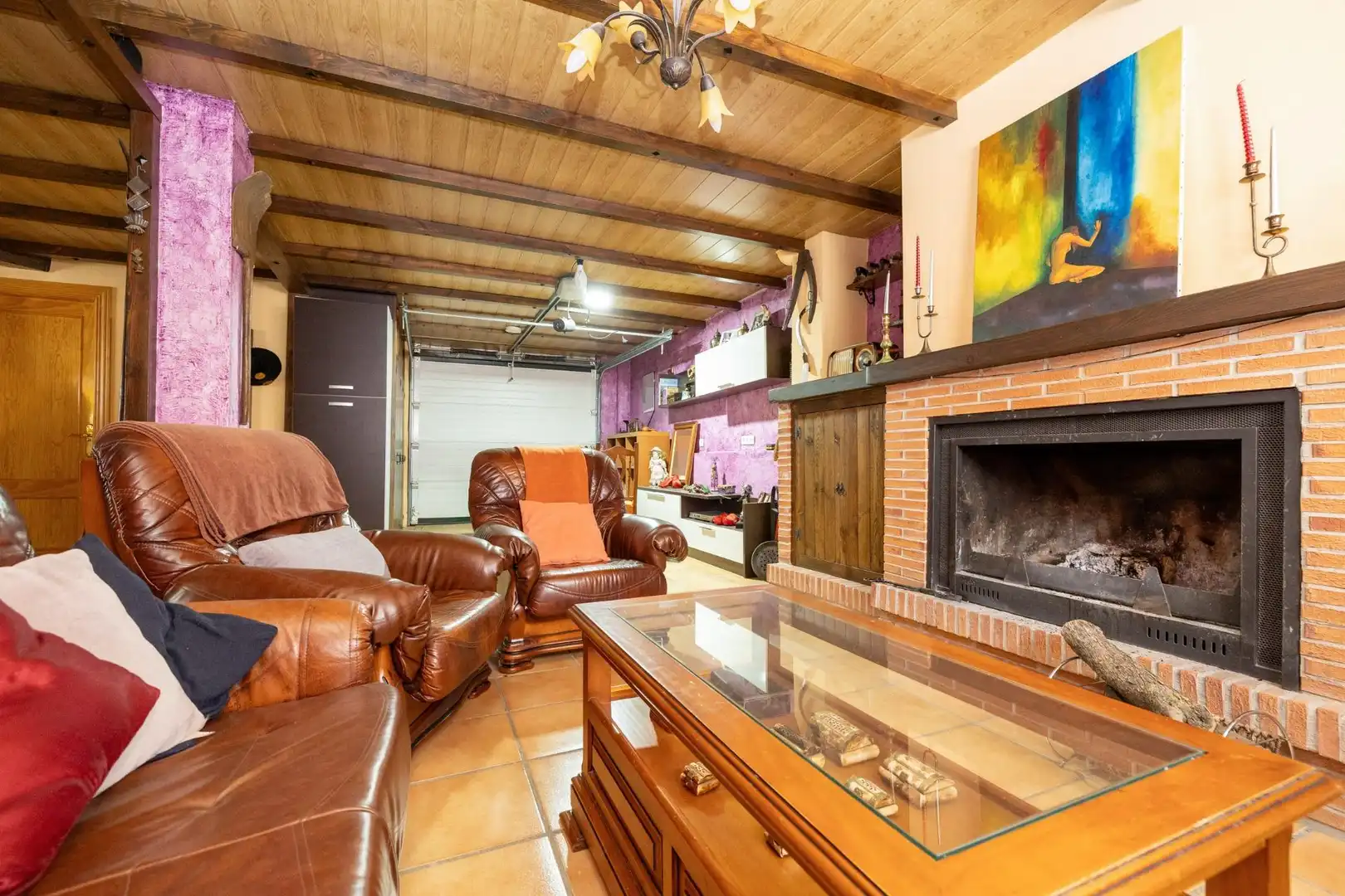 Sala de estar de Casa o chalet en venta en Cúllar Vega con Aire acondicionado, Calefacción y Jardín privado