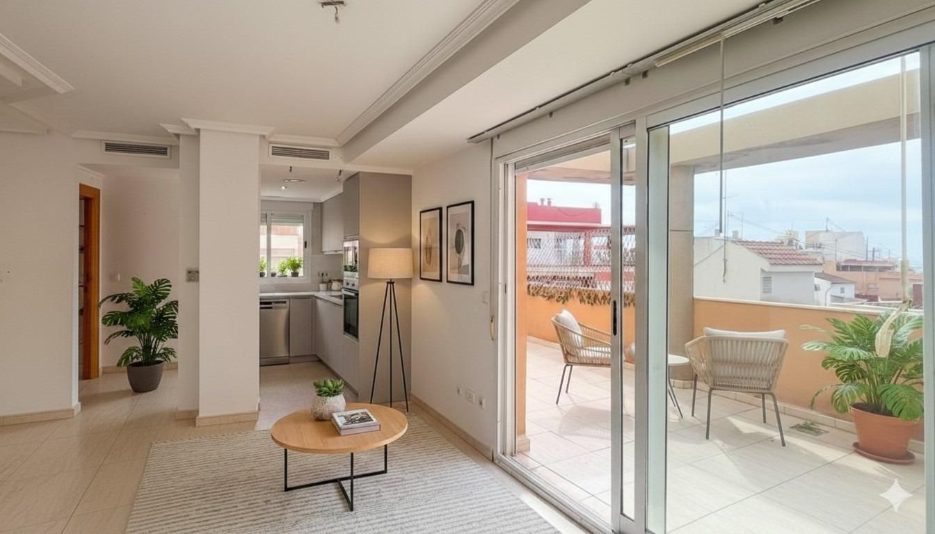 Terrassa de Àtic en venda en Alicante / Alacant amb Terrassa i Alarma