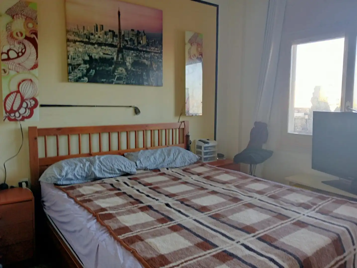 Schlafzimmer von Wohnung zum Verkauf in Badalona mit Parkett