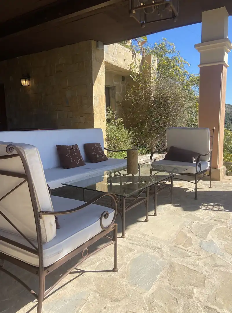 Terrassa de Casa o xalet de lloguer en Marbella amb Aire condicionat, Jardí privat i Terrassa
