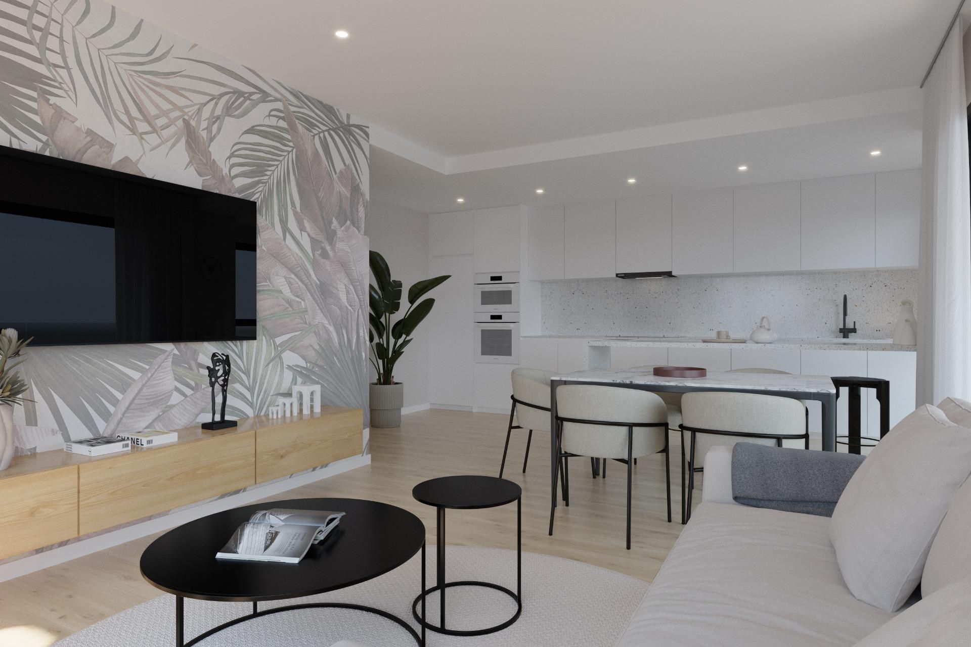 Living room of Attic for sale in Elche / Elx  with Air Conditioner, Parquet flooring and Terrace