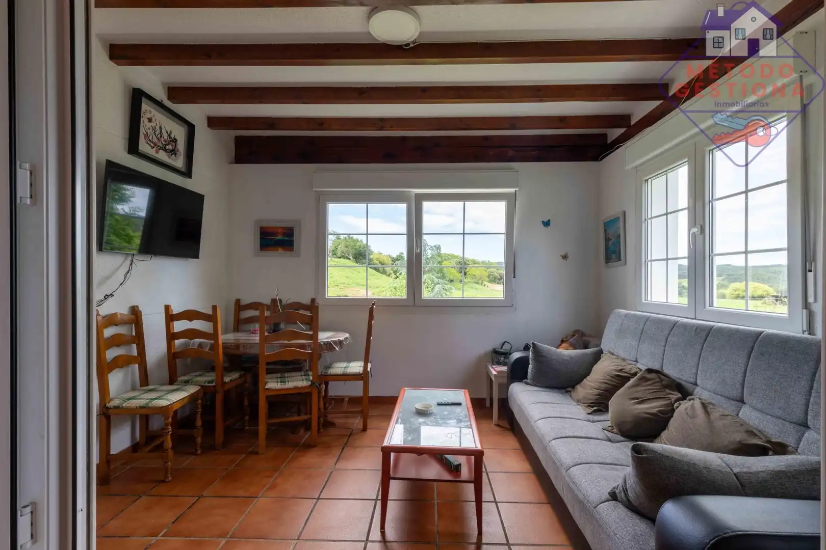 Sala de estar de Casa o chalet en venta en Santillana del Mar con Calefacción, Jardín privado y Terraza