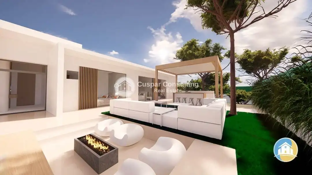 Terrassa de Casa o xalet en venda en Pilar de la Horadada amb Calefacció, Jardí privat i Terrassa