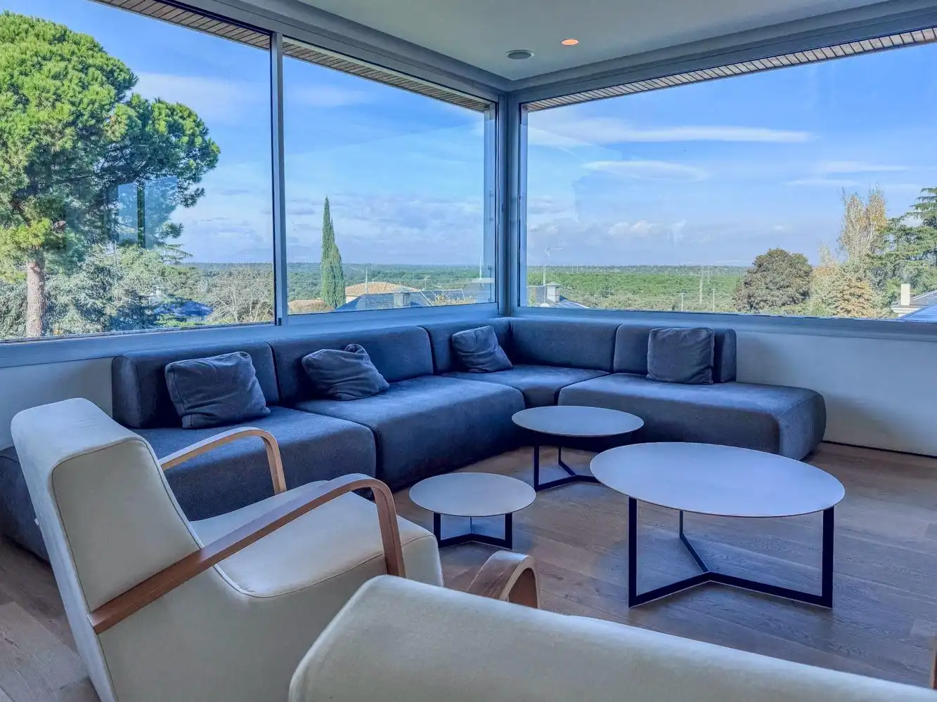 Living room of Houses for sale in Madrid  with Air Conditioner, Heating and Private garden