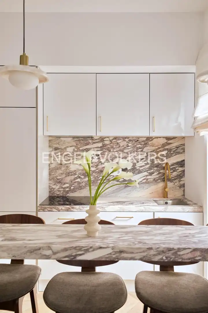 Kitchen of Flat for sale in Madrid  with Air Conditioner, Heating and Balcony