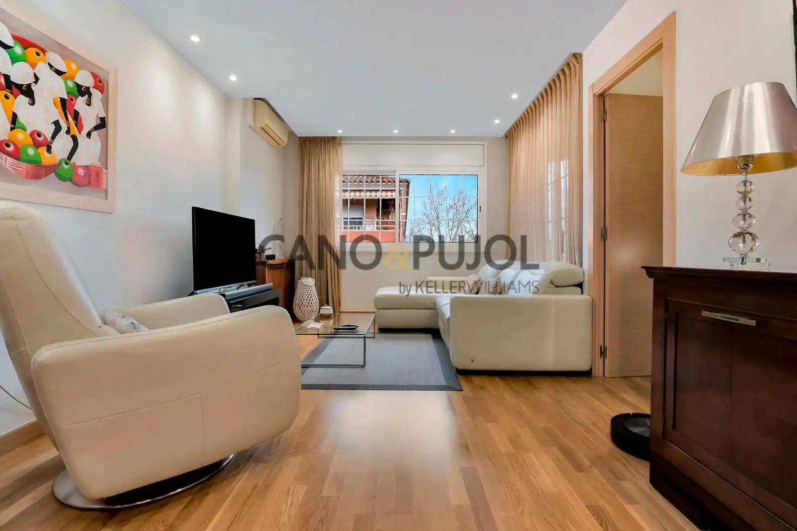 Sala de estar de Piso en venta en Rubí con Aire acondicionado, Calefacción y Terraza