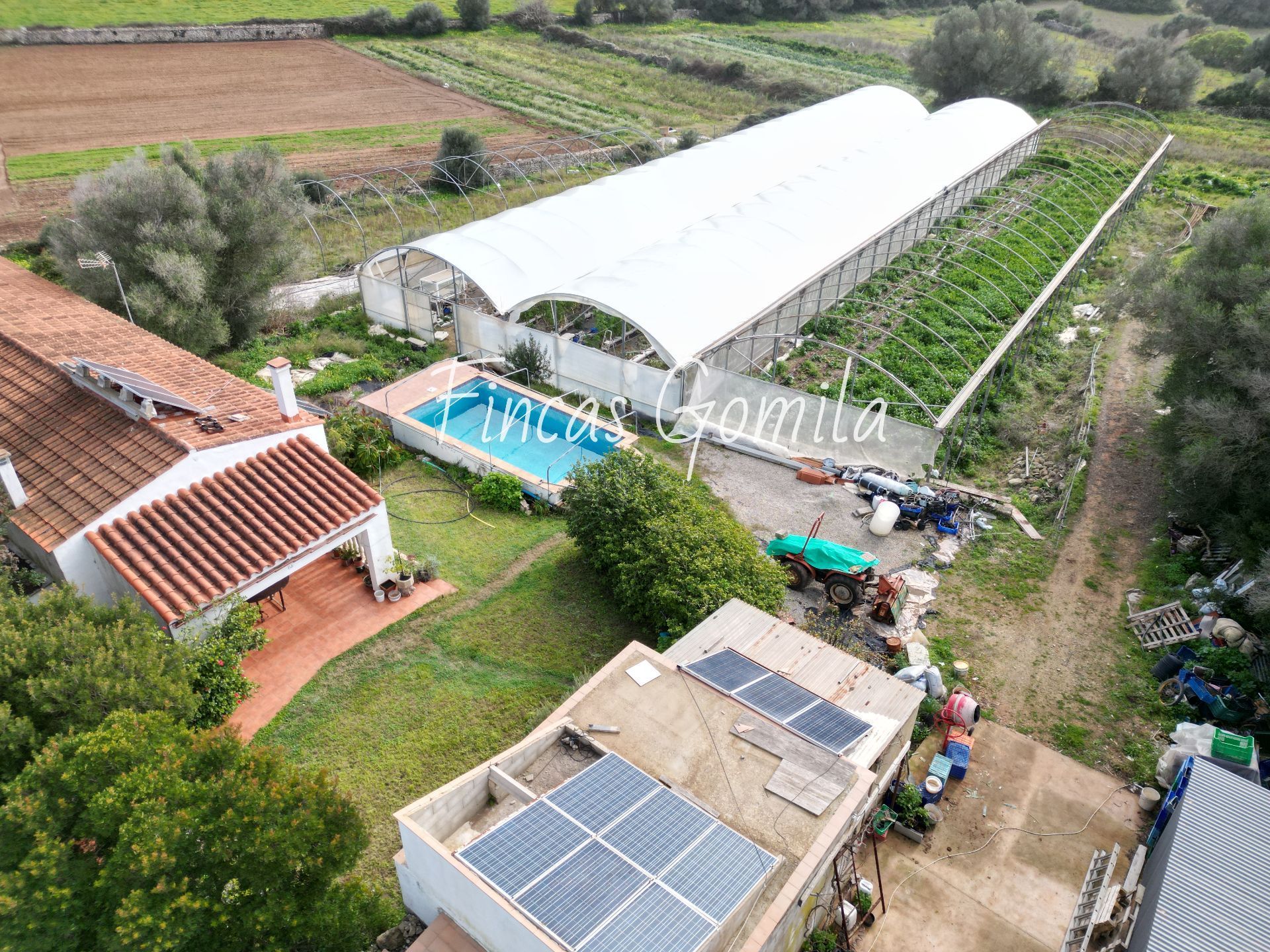 Garten von Country house zum verkauf in Es Migjorn Gran mit Schwimmbad