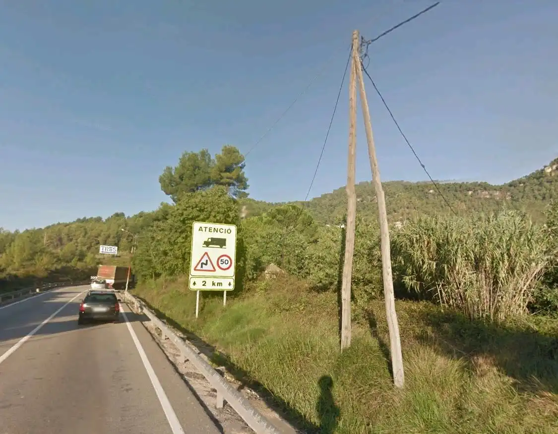 Vista exterior de Terreno industrial en venta en Vallirana