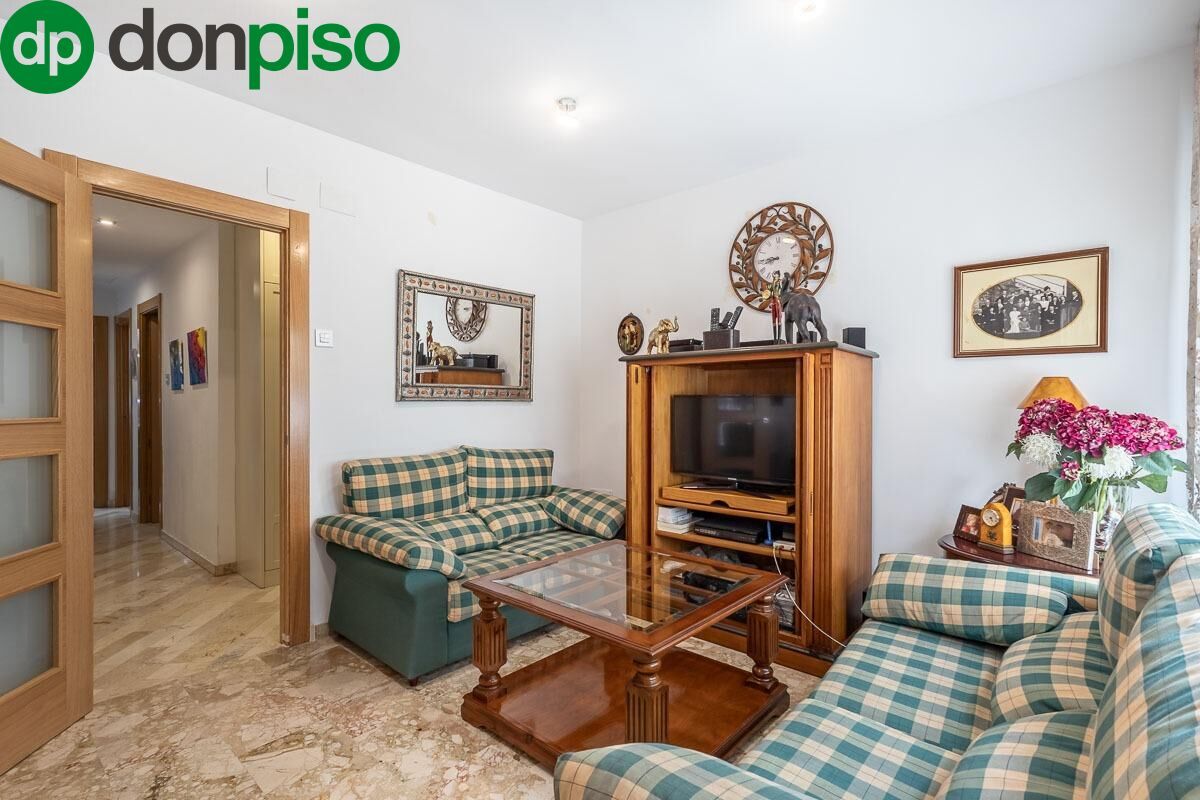 Sala d'estar de Pis en venda en  Granada Capital amb Calefacció, Parquet i Terrassa