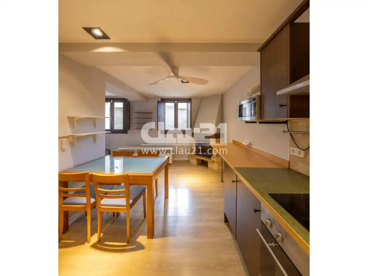 Kitchen of Flat for sale in Berga  with Heating, Parquet flooring and Furnished