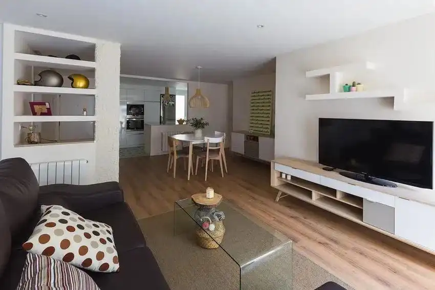 Living room of Flat for rent in Valencia  with Air Conditioner and Balcony