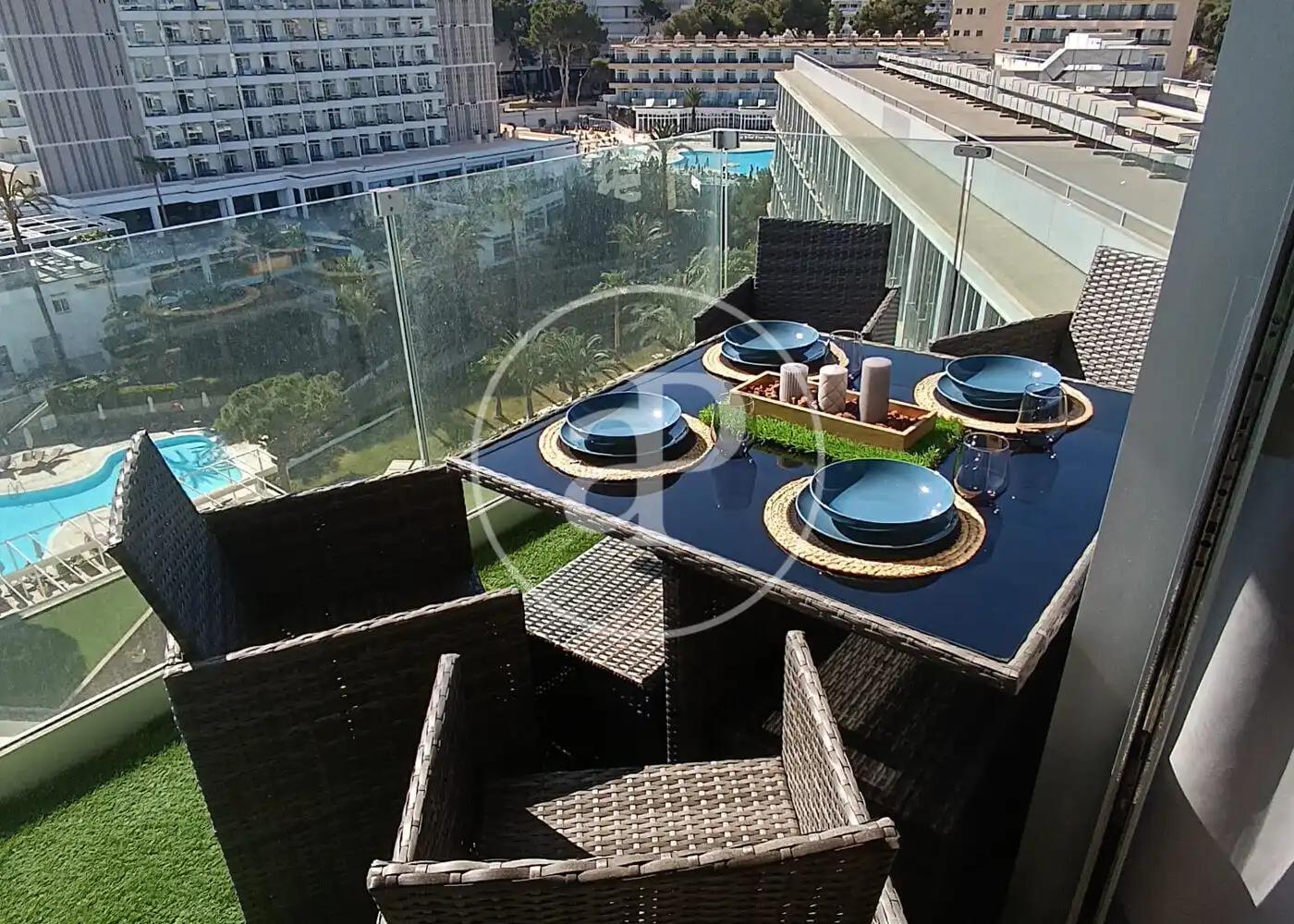 Terrasse von Wohnung zur Miete in Calvià mit Klimaanlage, Heizung und Privatgarten