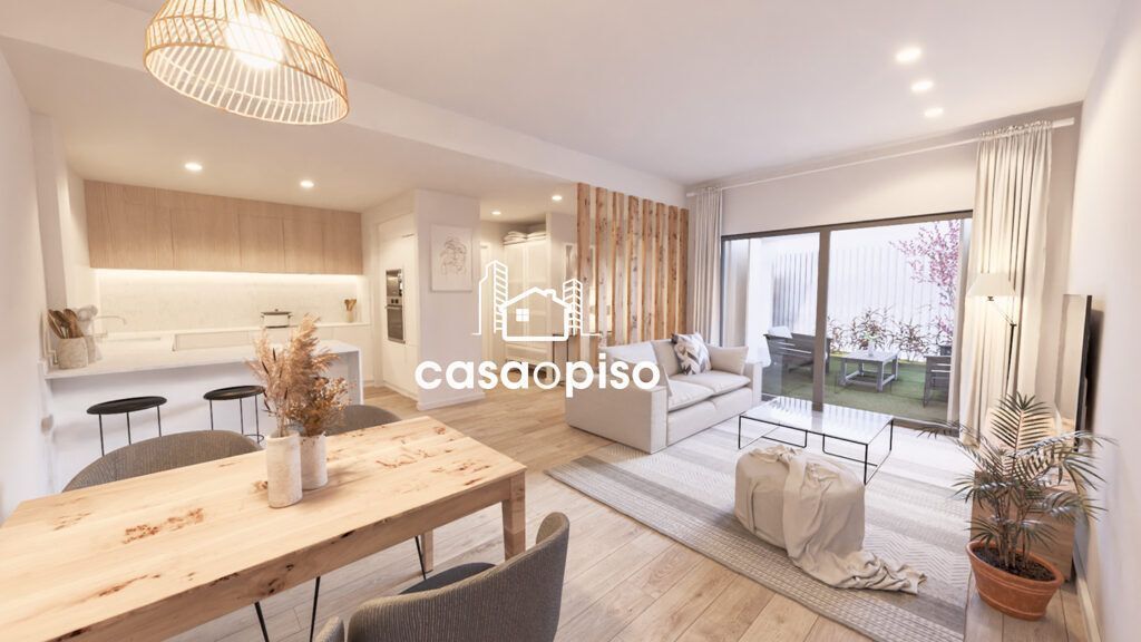 Sala de estar de Casa adosada en venta en Terrassa con Aire acondicionado y Calefacción