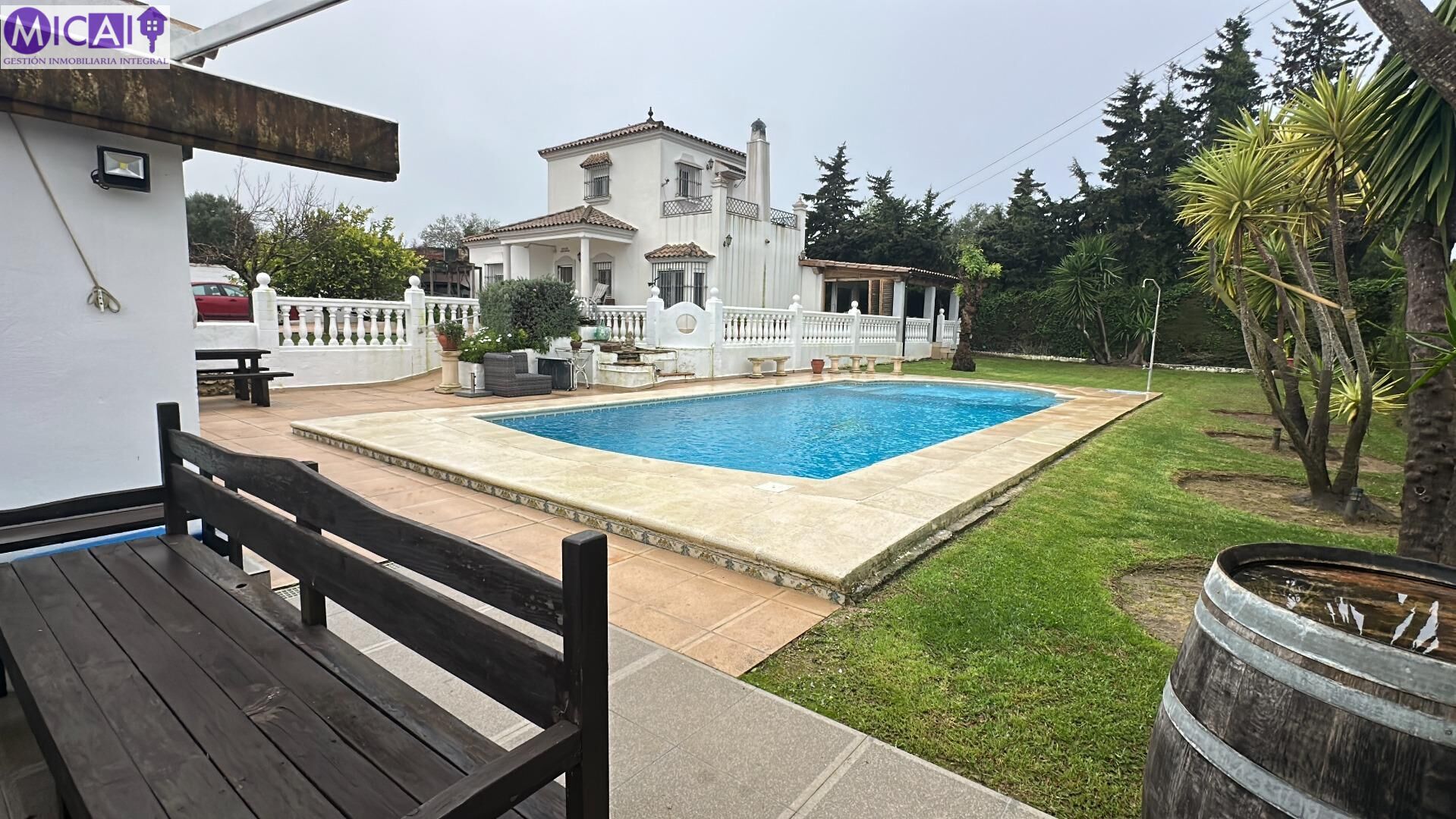 Swimming pool of House or chalet for sale in Chiclana de la Frontera  with Air Conditioner, Private garden and Terrace