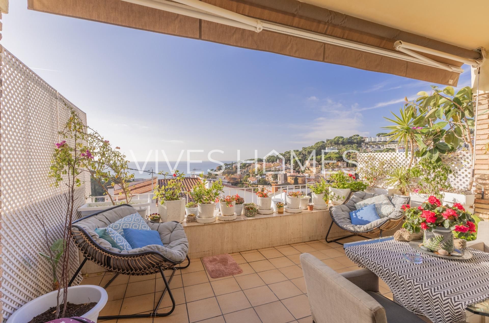 Terrace of Flat for sale in Caldes d'Estrac  with Heating