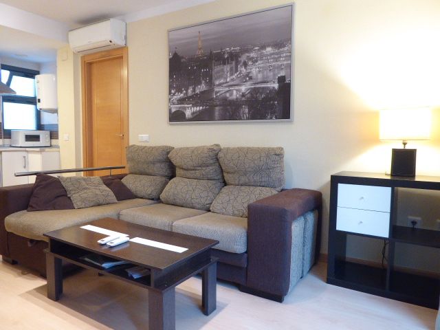 Living room of Apartment to rent in Málaga Capital  with Air Conditioner, Storage room and Furnished