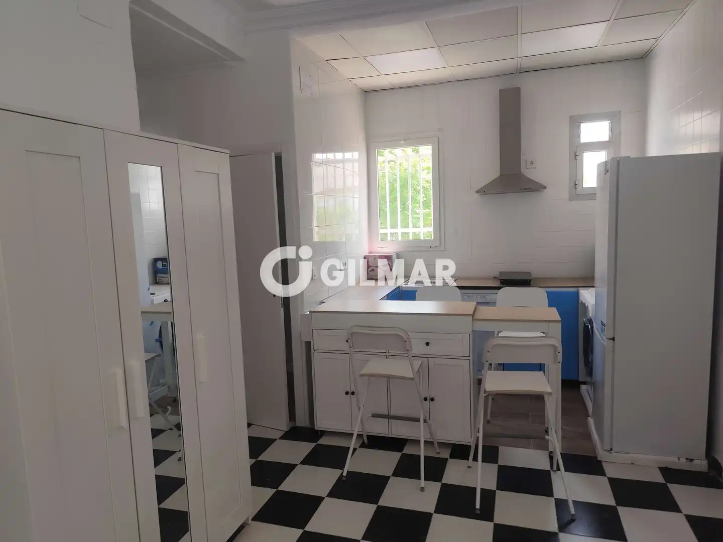 Küche von Wohnung zur Miete in Sevilla mit Heizung und Möbliert