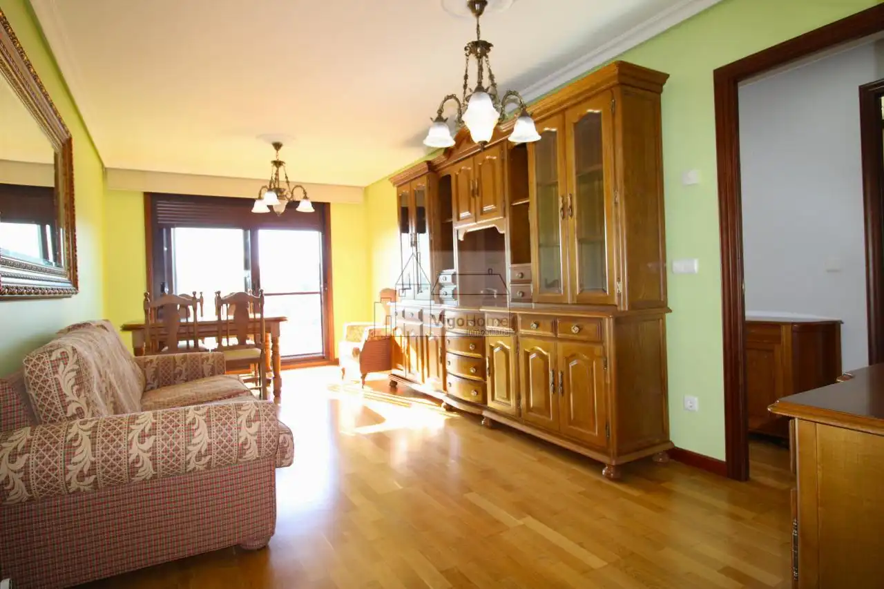Living room of Flat for rent in Vigo   with Heating, Storage room and Furnished