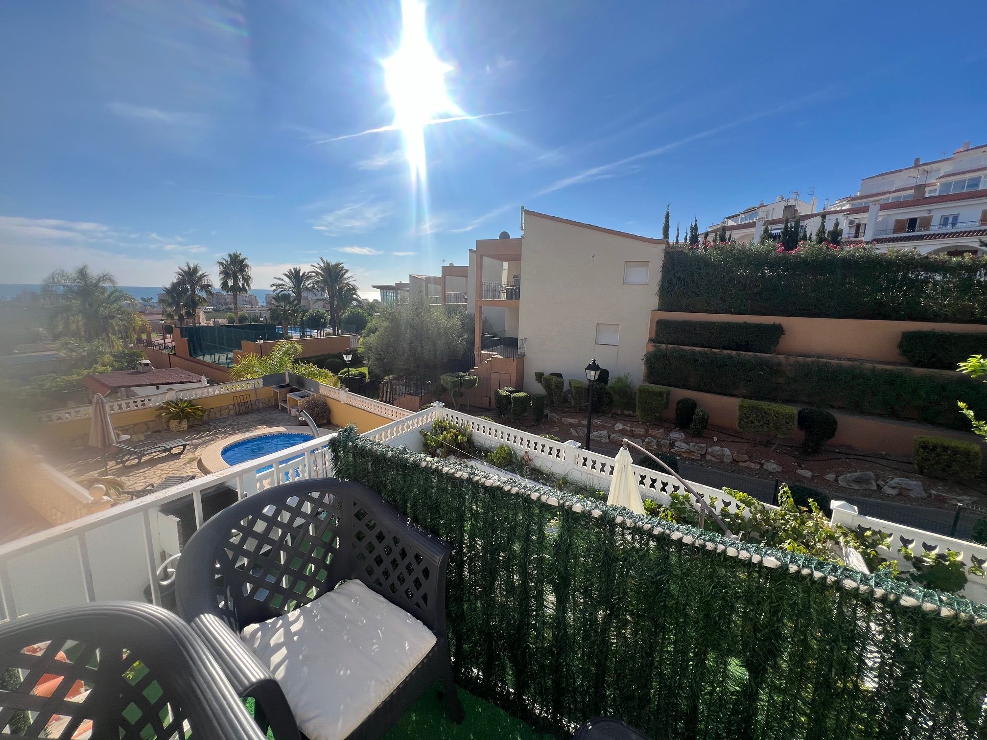 Jardí de Apartament en venda en Peñíscola / Peníscola amb Aire condicionat, Terrassa i Moblat